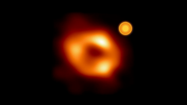 A fiery gas bubble orbiting the black hole of the Milky Way: at a speed of 100,000 kilometers per second