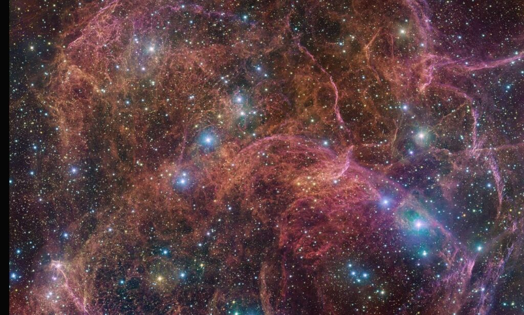 The Vela supernova remnant imaged by the VLT Survey Telescope