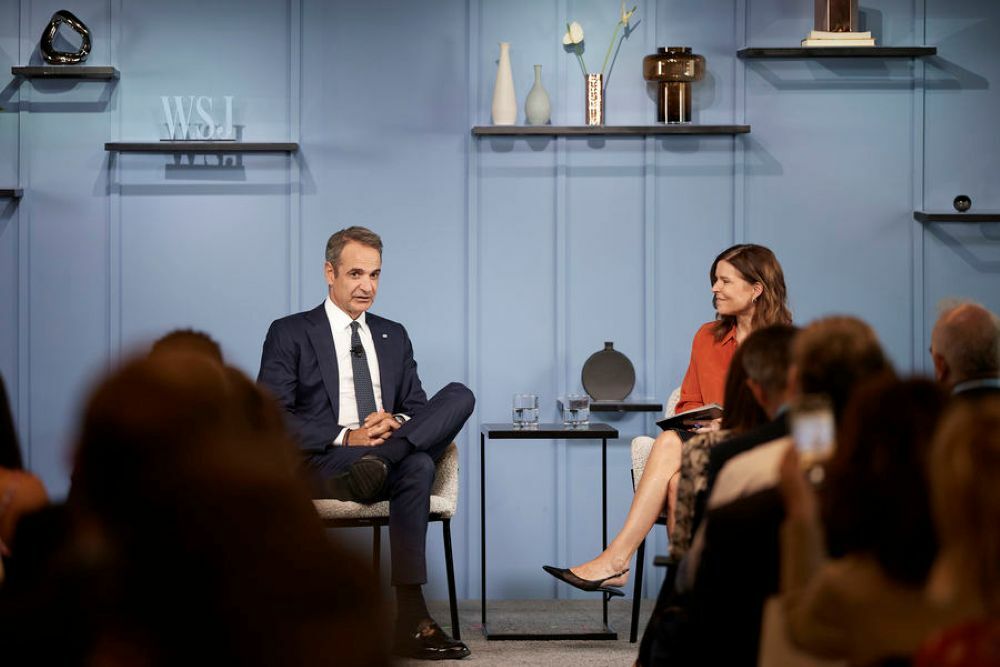 Mitsotakis’ conversation with The Wall Street Journal editor-in-chief Emma Tucker